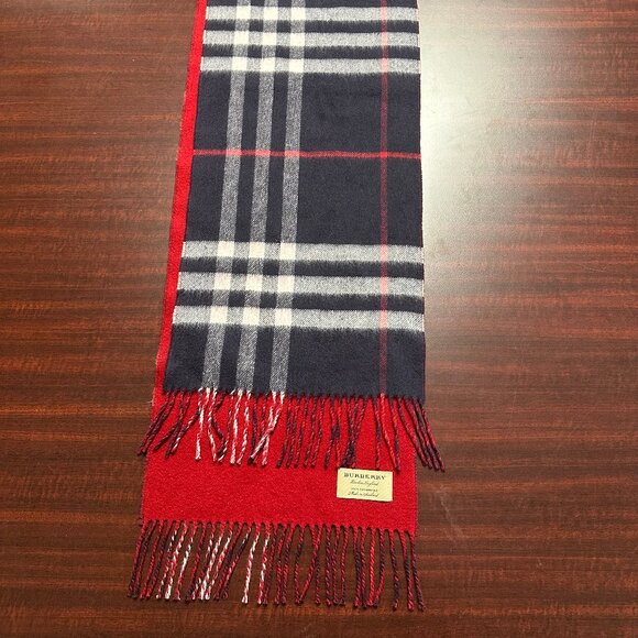 Burberry Check 100% Cashmere Scarf - Picture 1 of 6